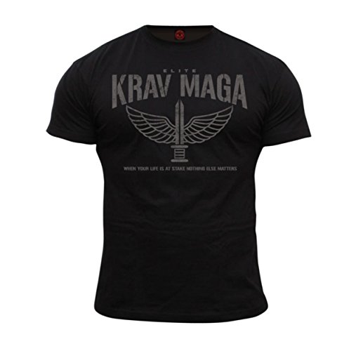 Dirty Ray Arts Martiaux Krav Maga Elite t-Shirt Homme DT36 (L)