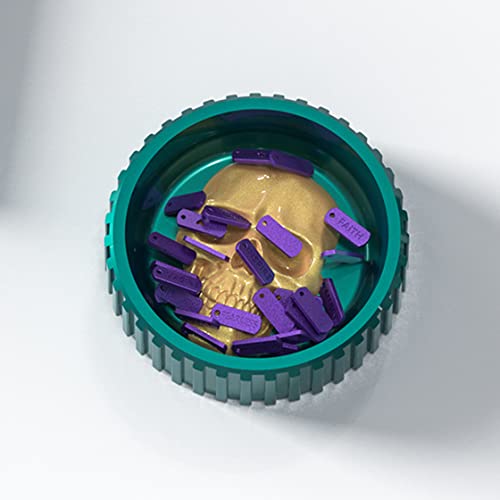 Hyzaphix EUM2311ZX Skull Ashtray Resin Molds Halloween Silicone Mold Skeletons Jewelry Storage Epoxy Molds thumb #4