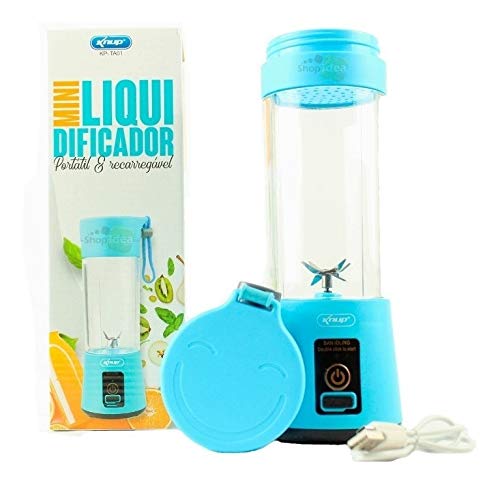 Mini Liquidificador Portátil Recarregável Usb 6 Lâminas Knup
