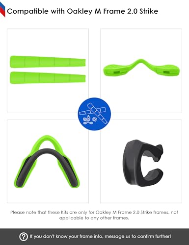 Image of BLAZERBUCK Replacement Earsocks & Nosepieces & Frame Clip for Oakley M Frame 2.0 Strike