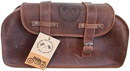 Leather Bag Rectangular Vintage Style for Cafe Racer - Custom - Bobber - Vespa - LIMITED EDITION