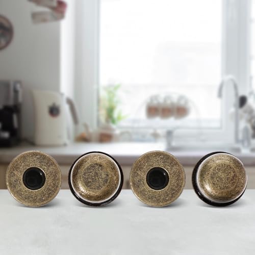 Image of Trinkrittey 4 Pcs Solid Lamp Finials Caps Tapped of Tops Bronze Solid Lamp Finials Caps Lamp Shade Screw Cap Knob Lamp Accessories for Lamp Shade Holder Lamp Harp Tops, 583753 1 IsjQVVbEU