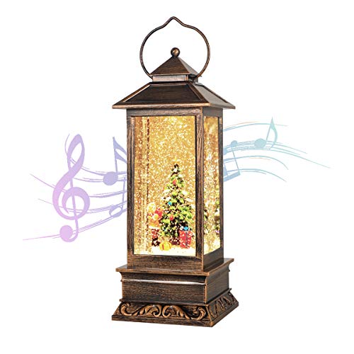 House & Garden Decoration,Christmas Lantern with 8 Pieces of Music,Sparkling