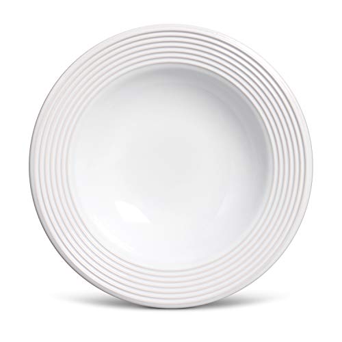 Porto Brasil Conjunto Com 6 Pratos Fundo Argos Branco