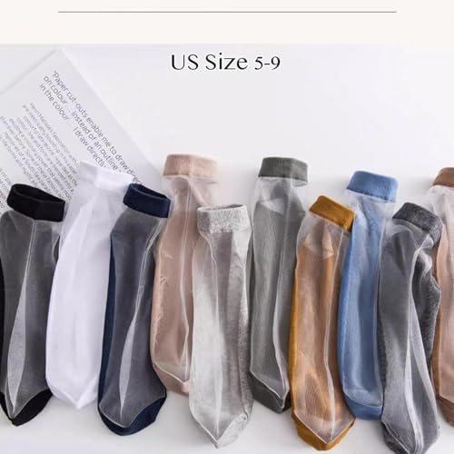 Crystal Silk Ankle Socks, Men Ultra-Thin Sheer, Breathable Mesh, Lightweight Odor-Free Comfort, Summer All Season Boys2