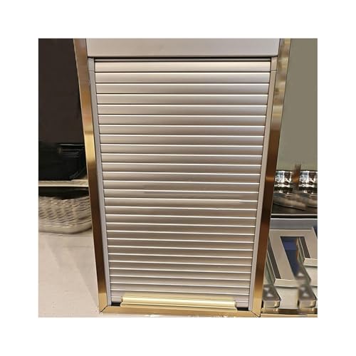 GOCHUSX Puerta Corrediza De Persiana para Armario, Puerta Corrediza Plegable para Armario, Kit De Puerta De Persiana para Armario De Cocina para Autocaravanas(60x91cm(23.6x35.8in))