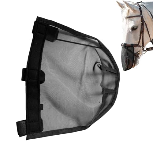 Horse Fly - Protector de malla con protección UV para caballos | Cubierta transpirable equina cómoda para granja, equitación, entrenamiento al aire libre | Protector facial de control para caballos