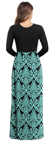Image of VIISHOW Women's Long Sleeve Loose Plain Maxi Dresses Casual Long Dresses with Pockets