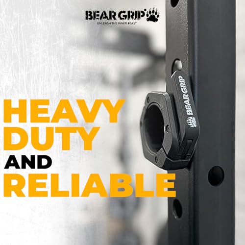 BEAR GRIP Barbell Clamps Collars - Pair of Quick Release Weight Barbell Clips for Weight Lifting, Crossfit, Strength Training Barbells - Image 5