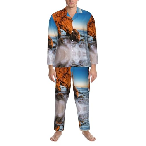 Pyjama homme Malibu noir XXL idéal pour vos soirées détente et matins cocooning