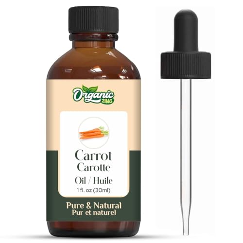 Image of Organic Zing Carrot (Daucus carota) Oil | Pure & Natural Carrier Oil for Skincare, Hair care and Massage - 30ml /1.01fl oz
