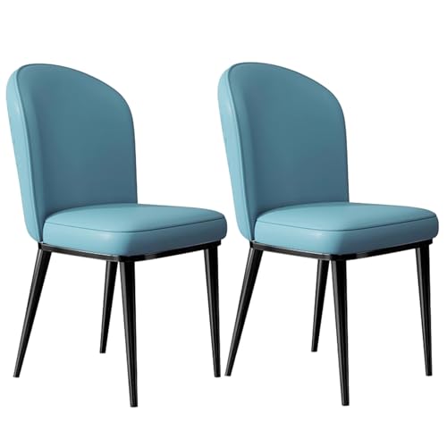 Baodiale Sillas de Comedor Juego de 2, sillas tapizadas Modernas, Silla de Cuero sintético para Cocina y Sala de Estar