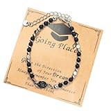 YTtkku Damen Abschluss Perlenarmband Edelsteine Schmuck Geschenke Für College Freunde Zubehör Mit Karte Und Präsentationsbox Perlenarmband Für Abschlussfeiern