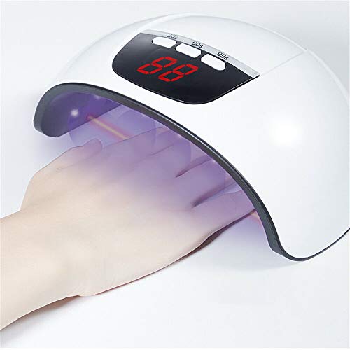 Eurobuy Nail Dryer, 54W 18 UV LED Nail Lamp Fast Curing USB Nail Dryer with 3 Timer Setting, Automatic Sensor, LCD Display, Nail Lamp for Gel Polish, UV LED Gel, Nail Art Manicure