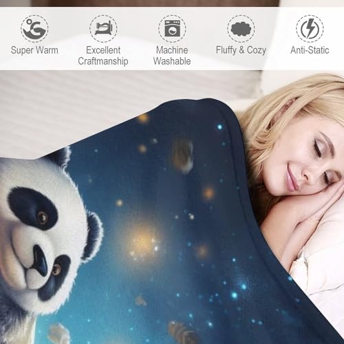 Couverture Panda en flannel pour des soirées cocooning chaleureuses - 4