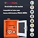 Wall-Mounted AED Cabinet, Defibrillator Storage Box with Key and Alarm, The Color is Bright, Allowing People Who Need It to Quickly Find It