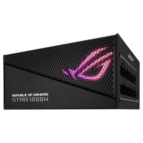 Fonte Asus 1000W Rog Strix 1000G Aura Gaming 80 Plus Gold Full Modular 90YE00P1-B0BA00