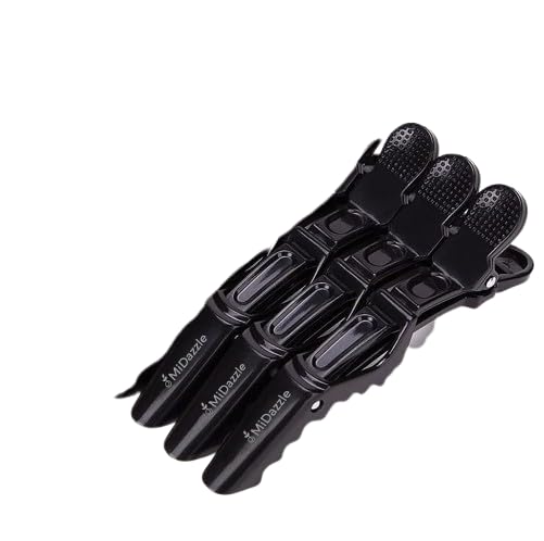 Image of Hair Bun Maker Donut Set, 3 Sizes, Black, with 3 Hair Clips