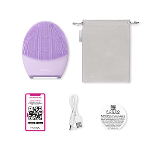 FOREO LUNA 4 Face Cleansing Brush | Firming Face Massager | Anti Aging Face Care | Enhances Absorption of Facial Skin Care Products | Simple Skin Care Tools | Sensitive Skin