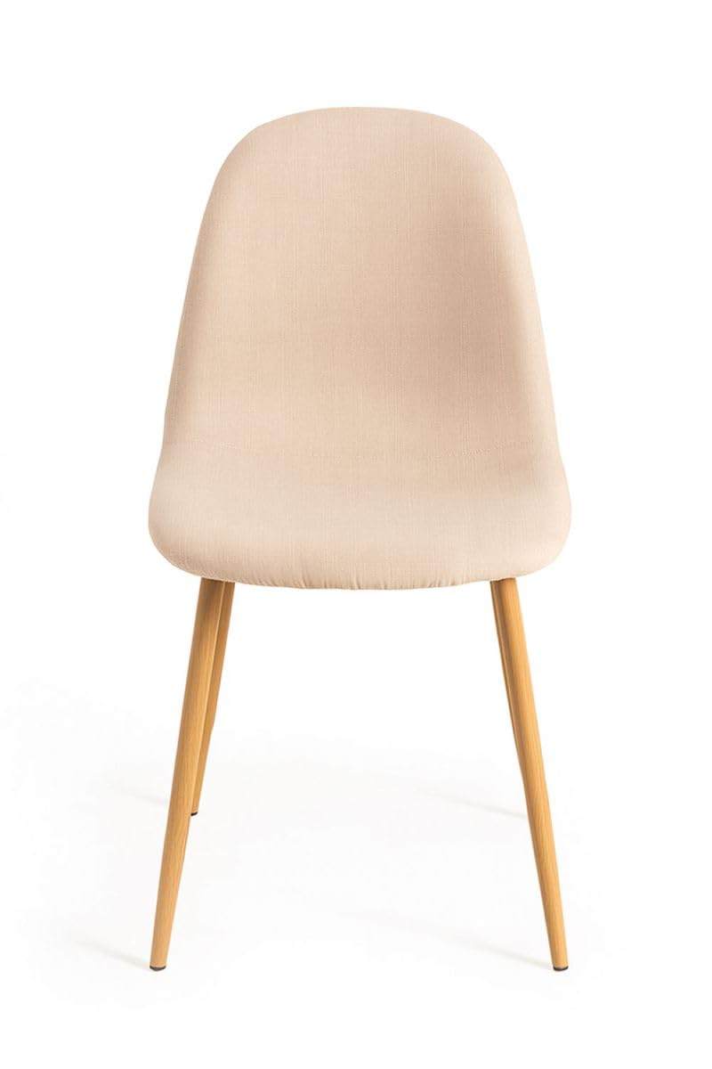 Regalos Miguel - Packs Sillas Comedor - Pack 2 Sillas Teok Tela - Beige