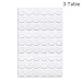 uxcell Screw Hole Covers Stickers Textured Plastic Self Adhesive Stickers for Wood Furniture Cabinet Shelve Plate 21mm Dia 162pcs in 3Sheet White