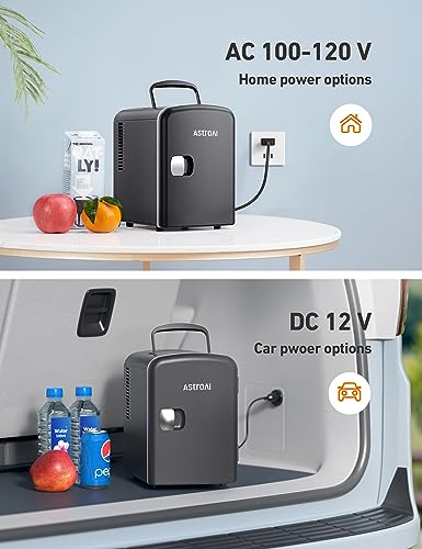 Astroai ASIM040B Mini Fridge, 4 Liter/6 Can Ac/Dc Portable Thermoelectric Cooler Refrigerators thumb #6