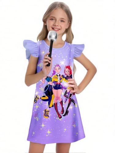 Kids Girls Casual Dress Novetly Dresses 4-12 Years2