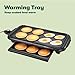 BELLA Electric Griddle with Warming Tray - Smokeless Indoor Grill, Nonstick Surface, Adjustable Temperature & Cool-touch Handles, 10