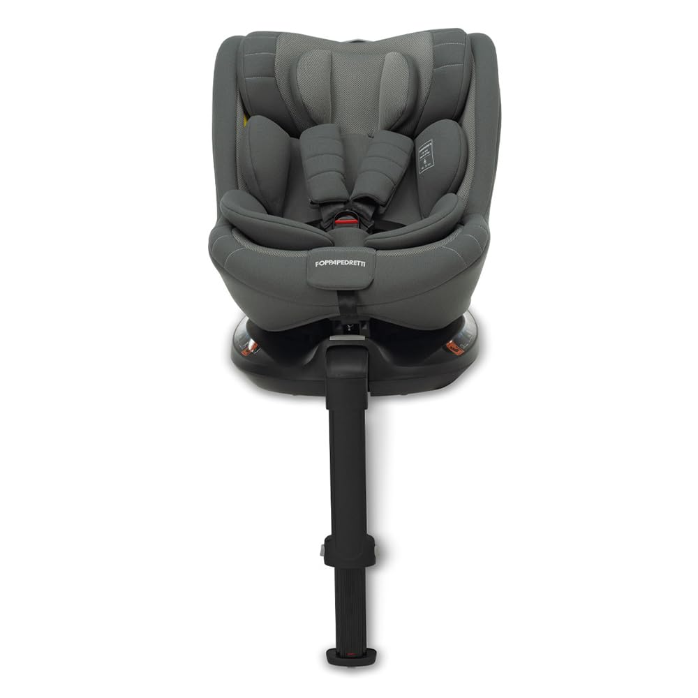 Foppapedretti Master i-Size seggiolino auto girevole 360° per bambini da 40 a 105 cm di altezza, Grey