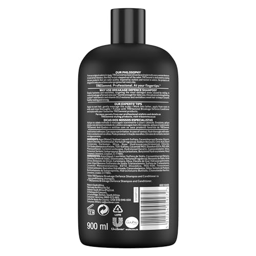 Image of TRESemme Care & Protect Breakage Defence Shampoo, 900 ml, With Vitamin B12 and Keratin, For Hair Prone to Breakage