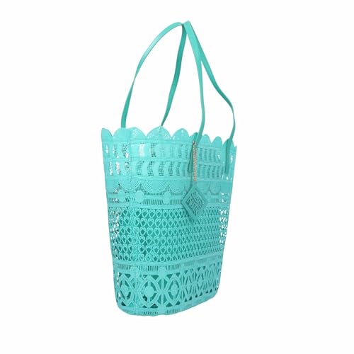 Sac à main Cafe Noir bleu en dentelle avec charm taille unique