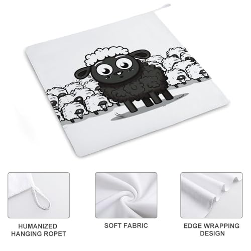 Serviette visage mouton super douce qui élimine l'humidité du spa - 5