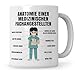 Sweetify lustige MFA Tasse Arzthelferin Geschenk f&uuml;r Medizinische Fachangestellte Anatomie Geschenkidee Kaffeetasse