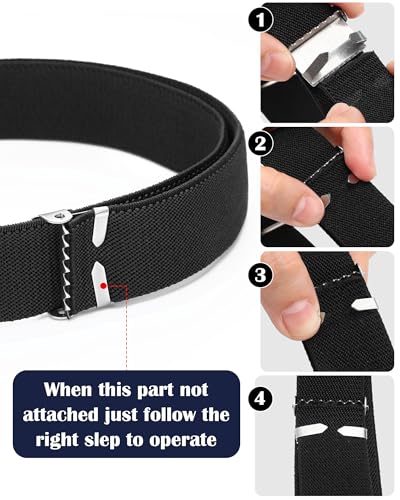 Tatuo 4 Pcs Kids Buckle Belt Kid Adjustable Elastic Belt Boy Stretch Belt for Children Favor2