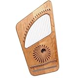 Erwachsene harfe Harfe 19 Saiten Finger Klavier Harfe Kirsche Holz Buche Material Lyra Schlüssel C Saiten Instrument Geschenke