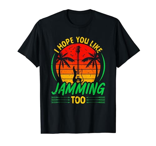Los guitarristas de bajo retro Reggae como Jamming Too Camiseta
