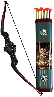 Oramics Super Shoot Arrow and Bow Playset - Youth and Children's Bow - Archery Set with Quiver and 6 Arrows with Suction Knob - Archery for Children and Teenagers - Children's Bow Set