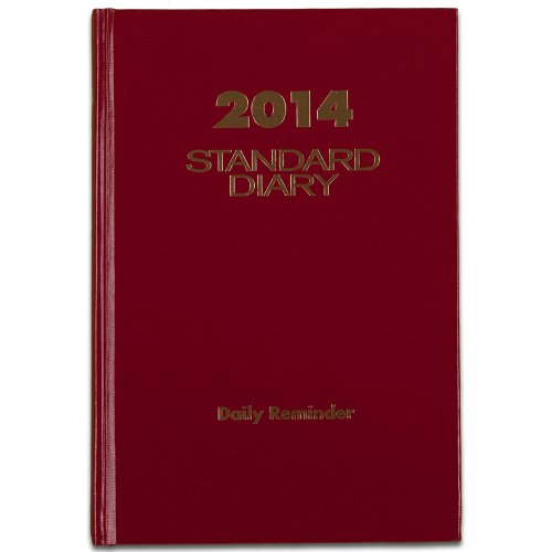 AT-A-GLANCE 2014 Standard Diary Daily Reminder, Red, 6 x 8.75 x 1 Inches (SD389-13)
