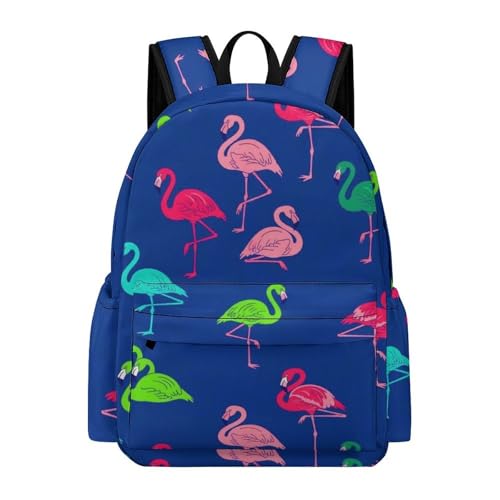 Sac à dos léger et ergonomique rose et bleu avec compartiment PC portable