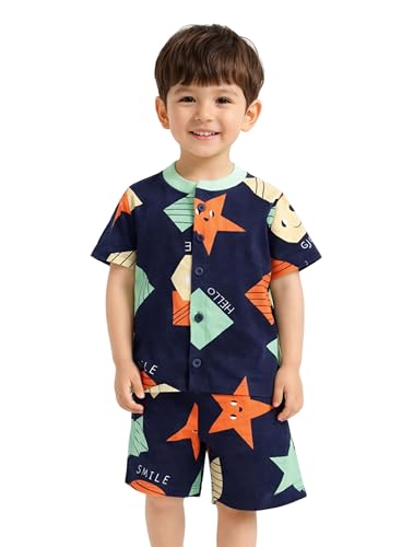 Image of 3BROS Baby Boys & Baby Girls Cotton Hosiery Clothing Set Half Sleeves T-shirt with Matching Pants (DB20HS6027 Parent)