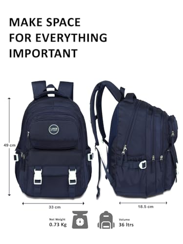 Image of Lavie Sport Horizon Laptop Backpack | 36 Liters | Fits Upto 16 Inch | Laptop Compatiable | Rain Cover | Gift for Boys & Girls