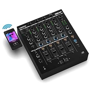 Reloop RMX-44 BT 4-Kanal-Bluetooth-DJ-Clubmixer, 9 Eingänge, 4 Ausgänge, Smart Connectivity Bluetooth Input mit Cue…