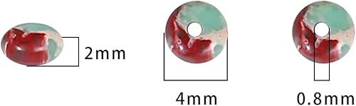 Miniatura 5 de Cuentas de piedra de disco Shoushan verde natural de 0.157 x 0.079 in, 160 cuentas de piedras semipreciosas sueltas para diseño de joyería