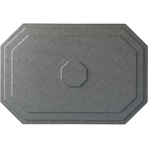 Image of Ekena Millwork CM25FEPLS - 25 1 /4 inchW x 17 1 /4 inchH x 1 3 /4 inchP Felix Ceiling Medallion - Ceiling Medallion, Platinum