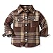 Boys Girls Flannel Plaid Shacket Button Down Long Sleeve Casual Shirt Shackets Fall Jacket Clothes