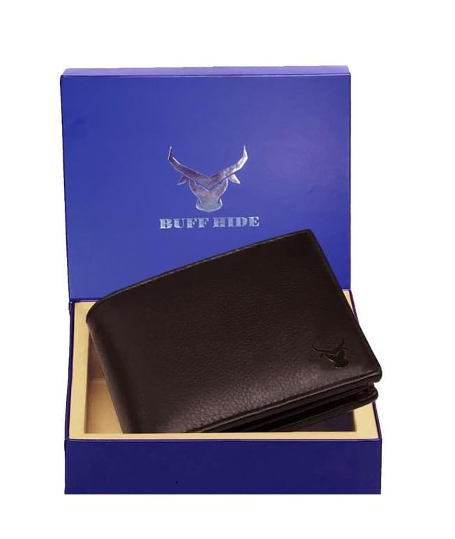 Protected 100% Leather Gift Hamper for Men | Leather Wallet for Men's | Wallets Branded | Wallets for Men (Lee-on Black),Leather Wallet Combo for Men-picture-14