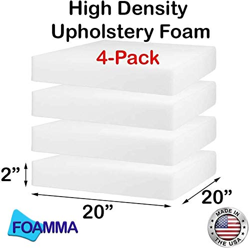 Foamma 2X20X20_HD_4PK 4-Pack 2 Inch X 20 Inch X 20 Inch Hd Upholstery Foam thumb #1