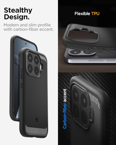 Image of Spigen Rugged Armor Case for Xiaomi 17T, Matte Black