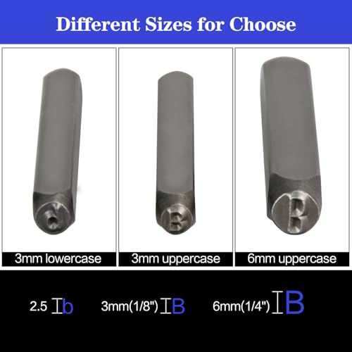 image for DkOvn Metal Stamping Kit, 6mm Number and Letter Stamp Set, Include Art