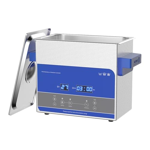 Nettoyeur à ultrasons GT SONIC 3L, chauffage, minuterie, dégazage, 100 W, puissant, pièces de rechange, élimination de l'huile et de la rouille, nettoyage...